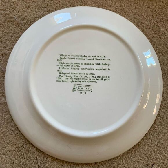 Sicking Spring Pennsylvania 50th Anniversary 1913-1963 Souvenir Plate - Picture 8 of 11